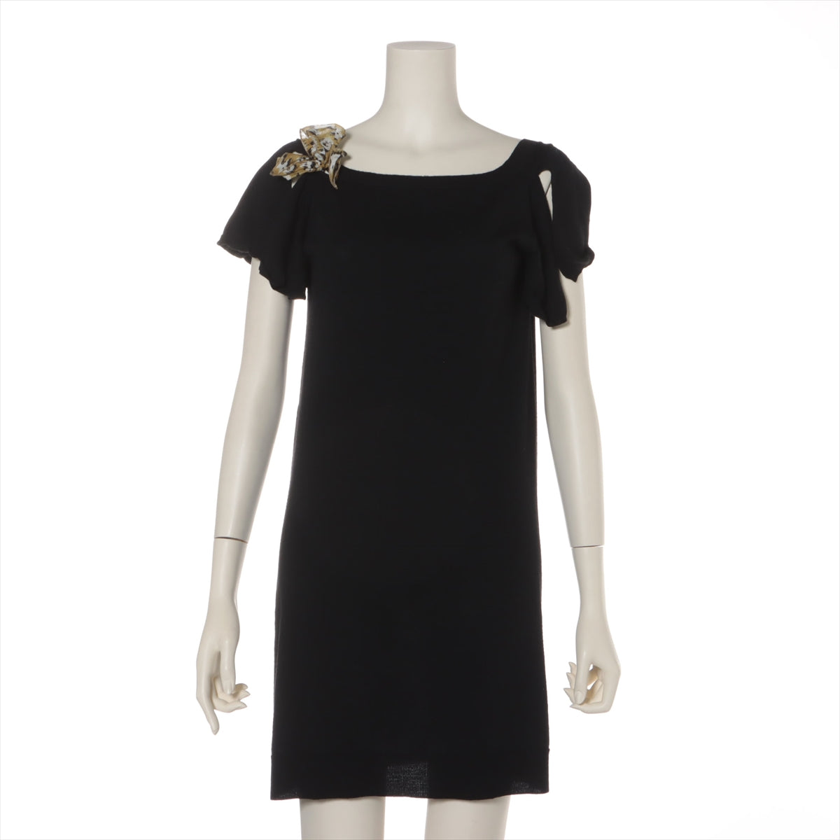 Louis Vuitton 11 years Cotton & wool Dress XS Ladies' Black  RW111W