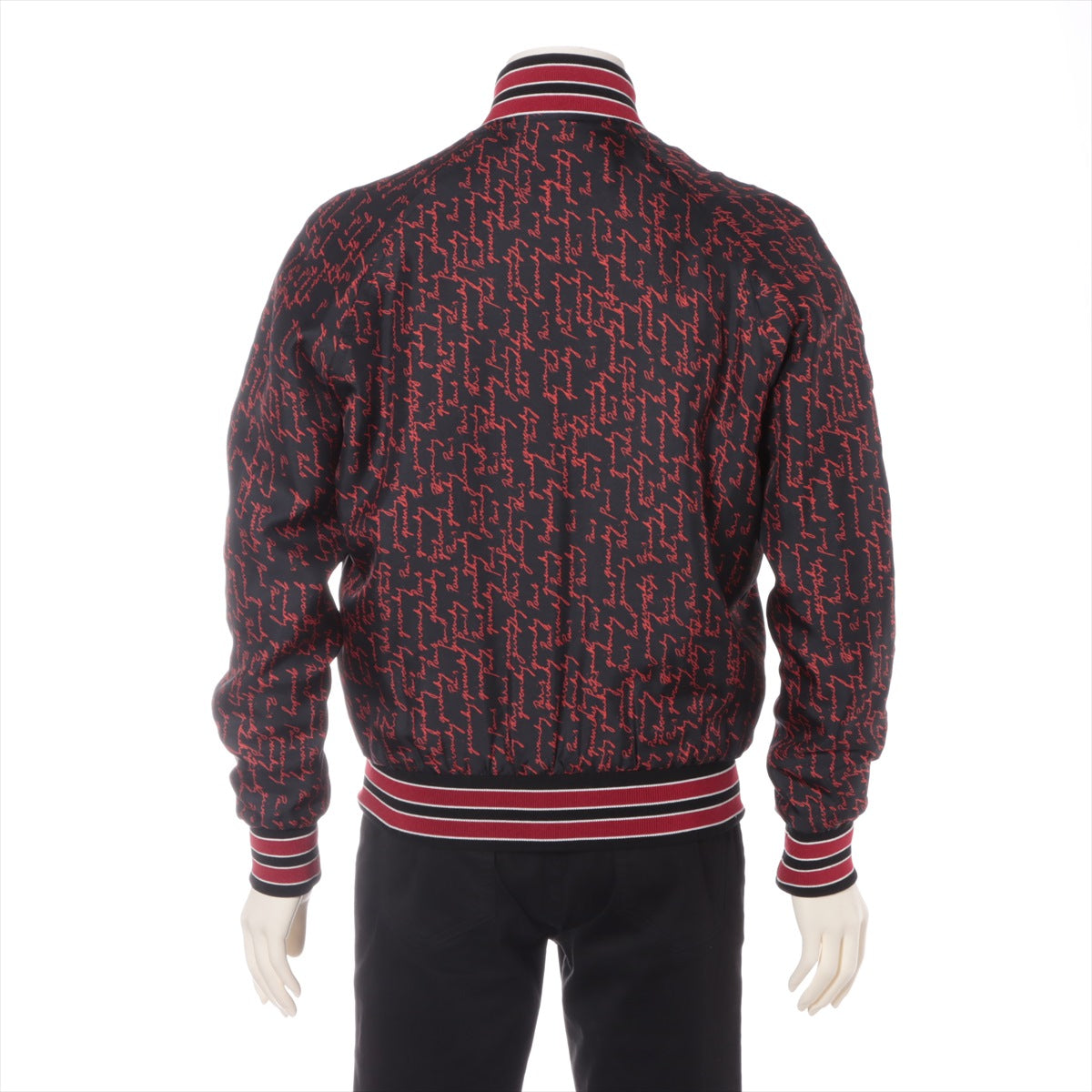 Givenchy Cotton & silk Jacket 46 Men's Black x red  BM005E10YT