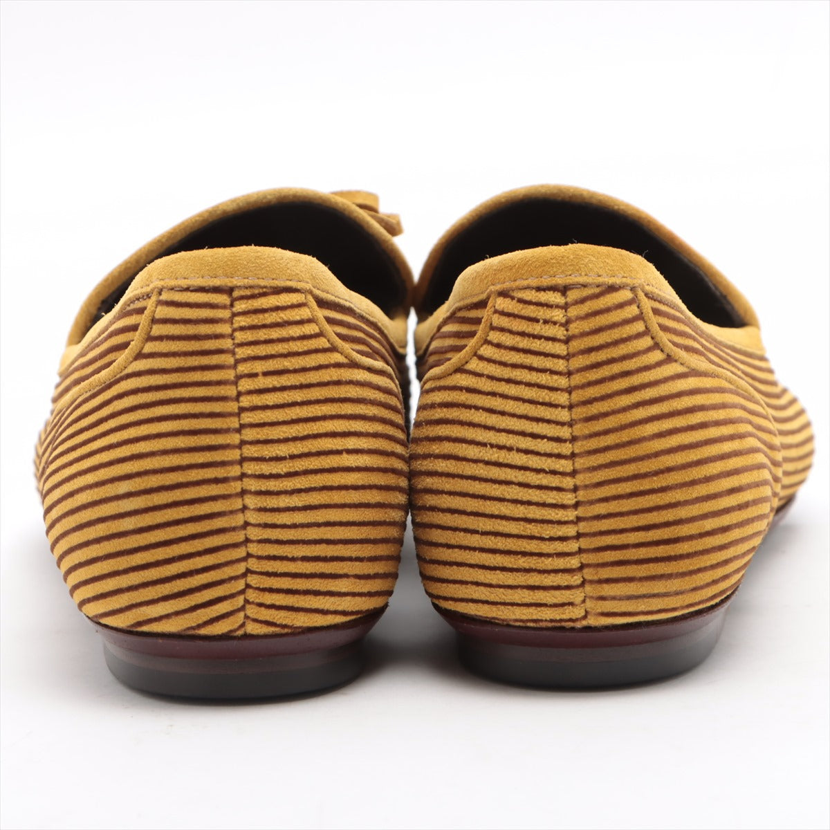 Bottega Veneta Suede leather Loafer 40 Unisex Brown x yellow