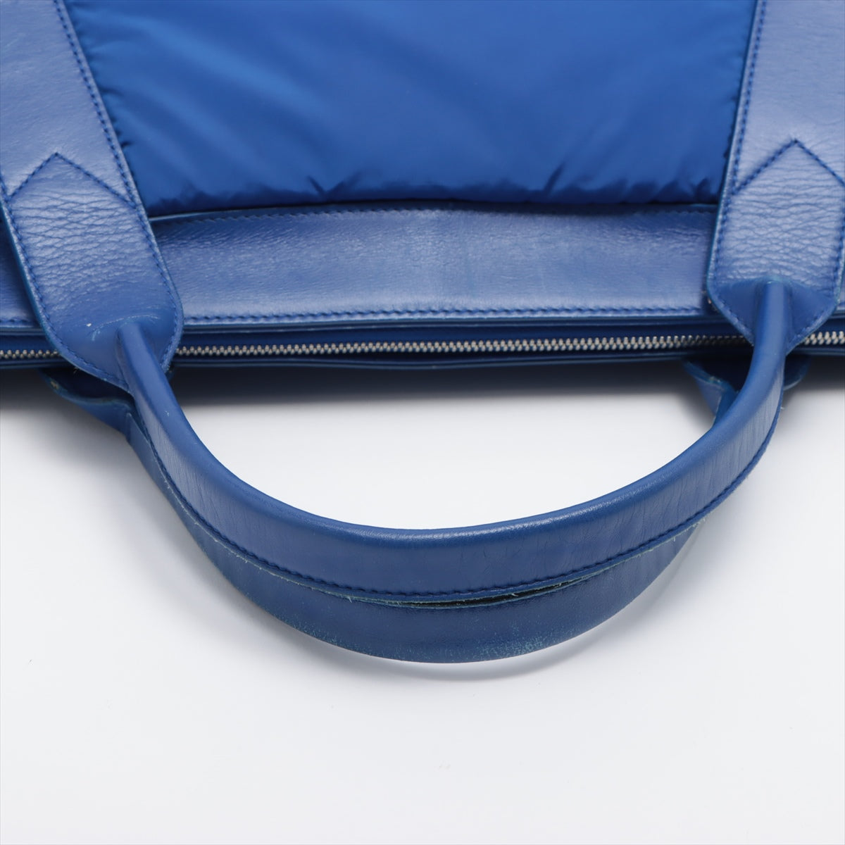 Balenciaga Navy Cabas Nylon Hand bag Blue 363419