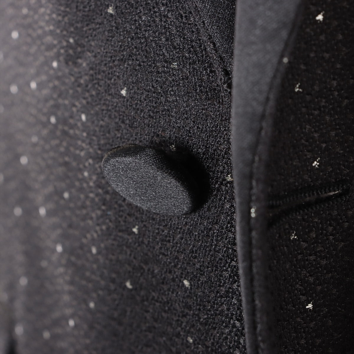 Saint Laurent Paris 16SS Silk × Polyester Down jacket 46 Men's Black  416466 smoking
