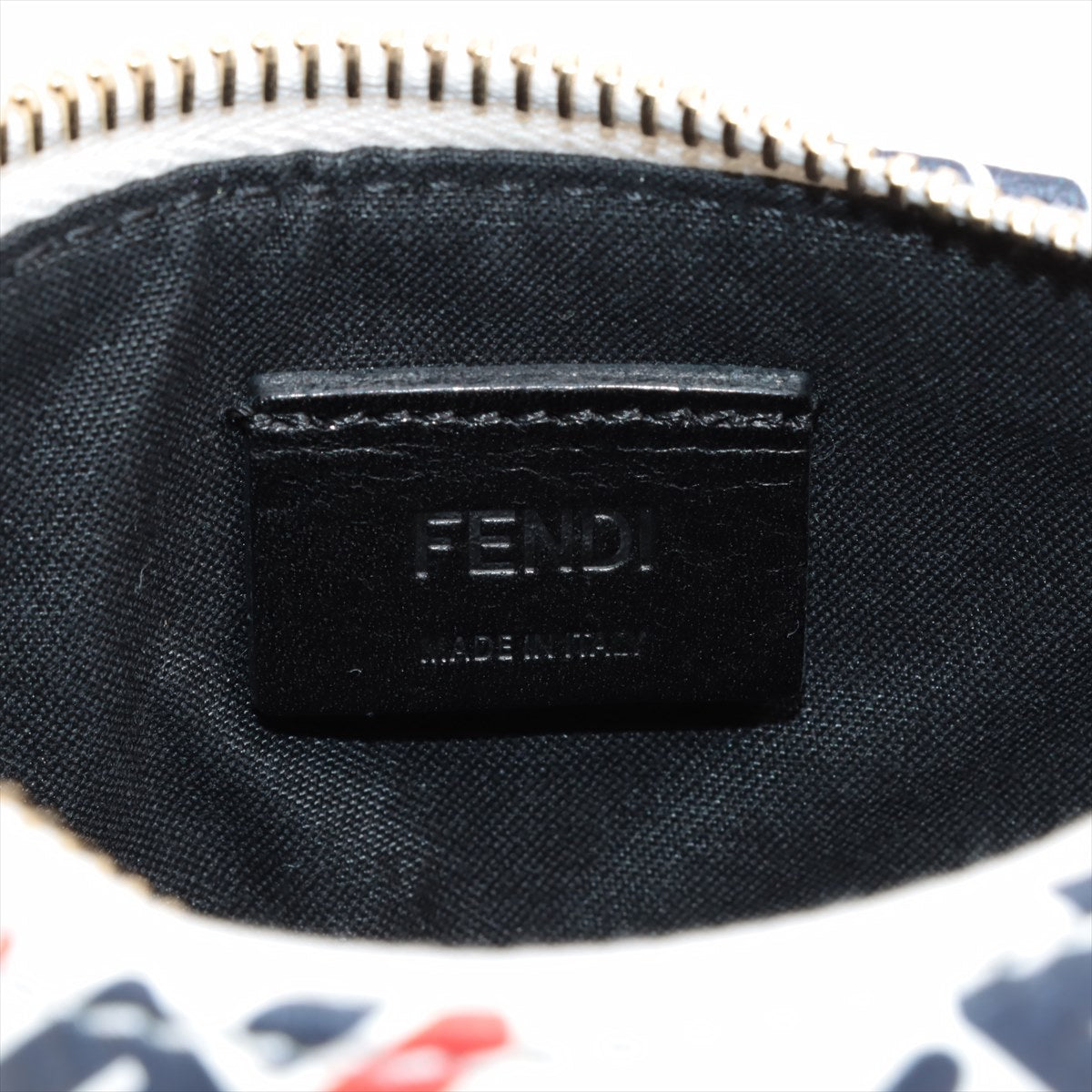 FENDI × FILA Leather Pouch White 8N0144