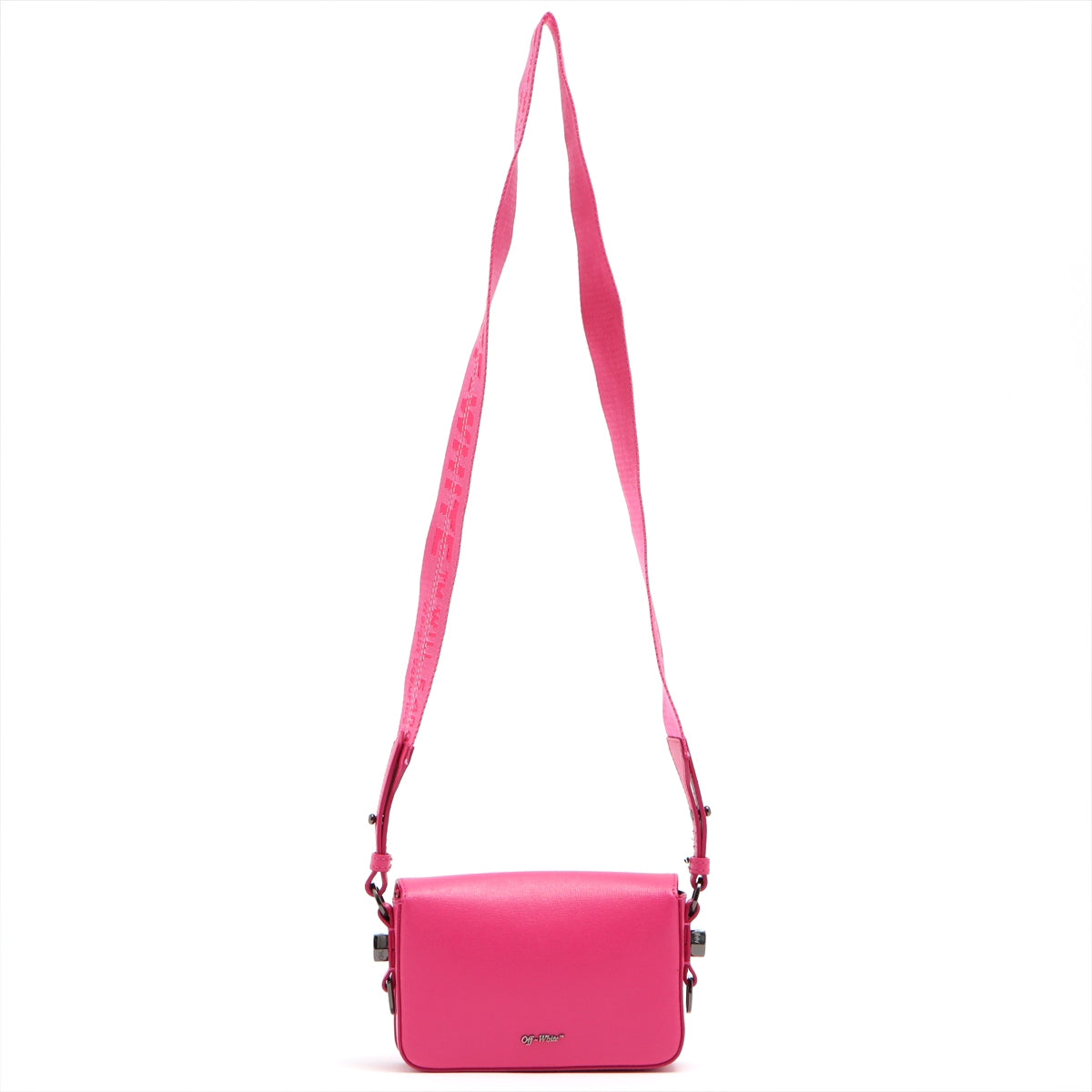 Off-White Binder Clip Leather Shoulder bag Pink