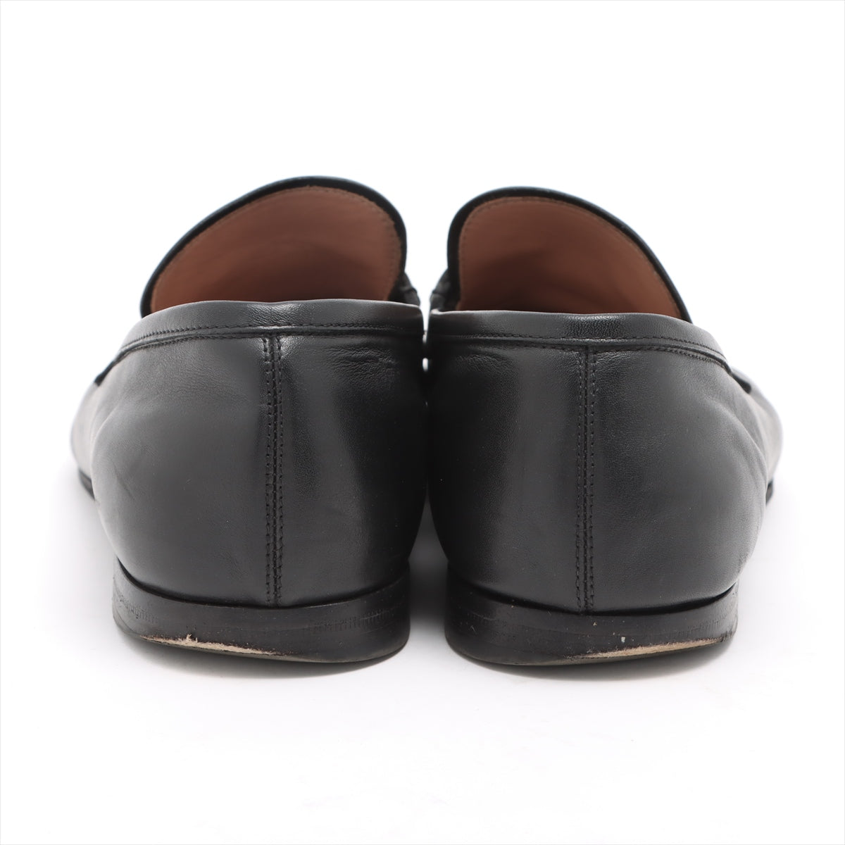 Ferragamo Gancini Leather Loafer 6 1/2EE Men's Black
