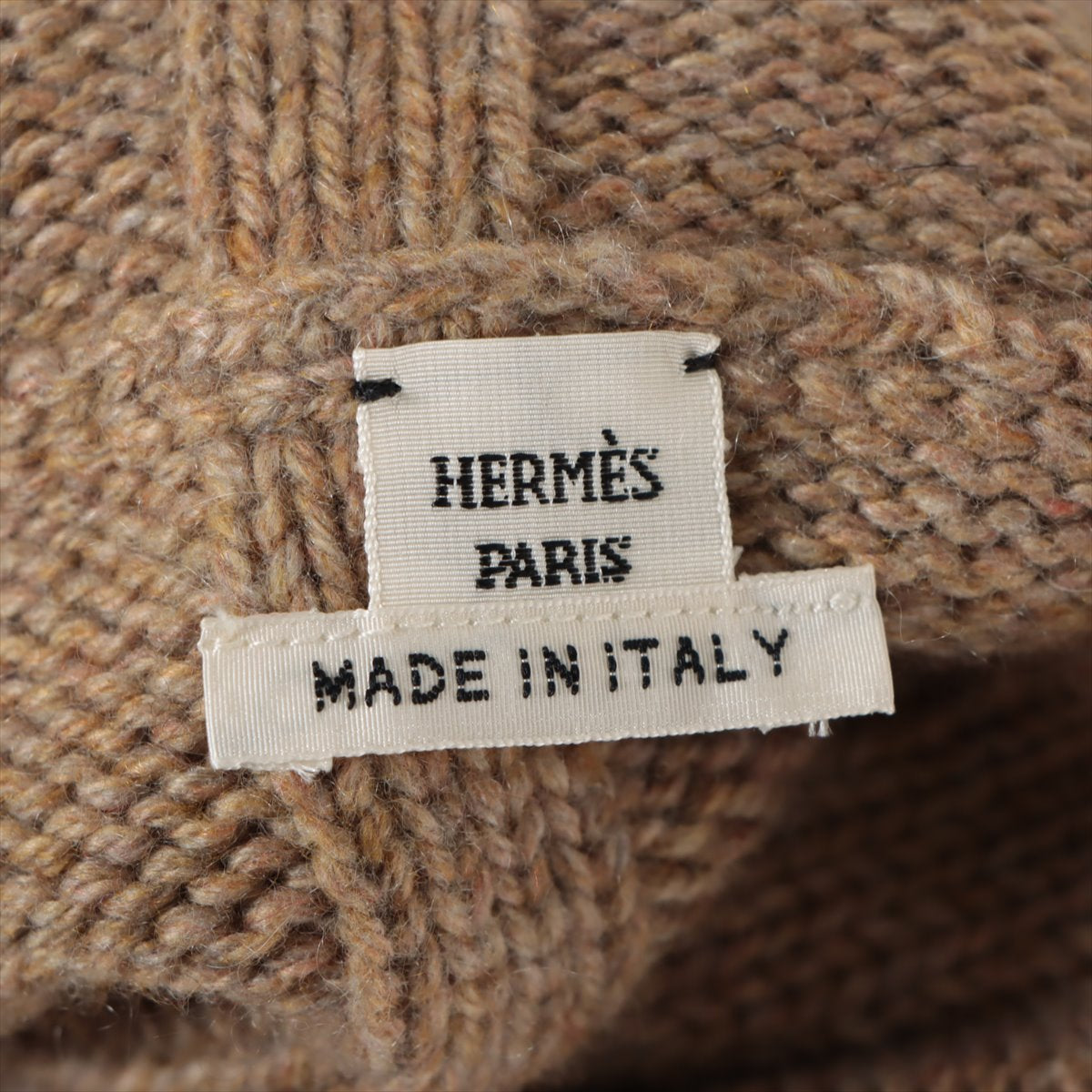 Hermès Cashmere Turtleneck Knit 34 Ladies' Brown