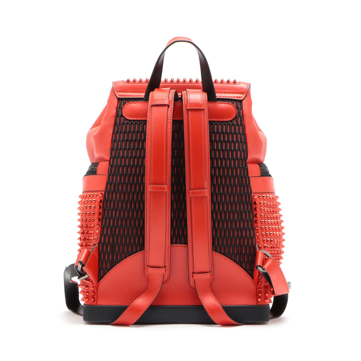 Christian Louboutin Explorer Funk leather x studs Backpack Red