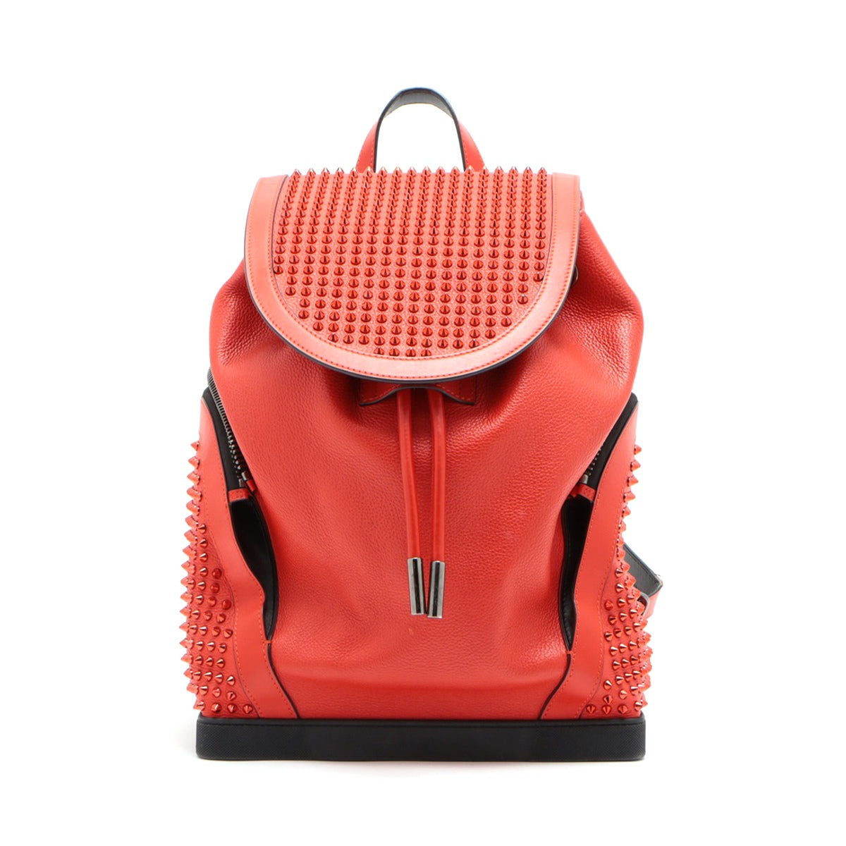 Christian Louboutin Explorer Funk leather x studs Backpack Red