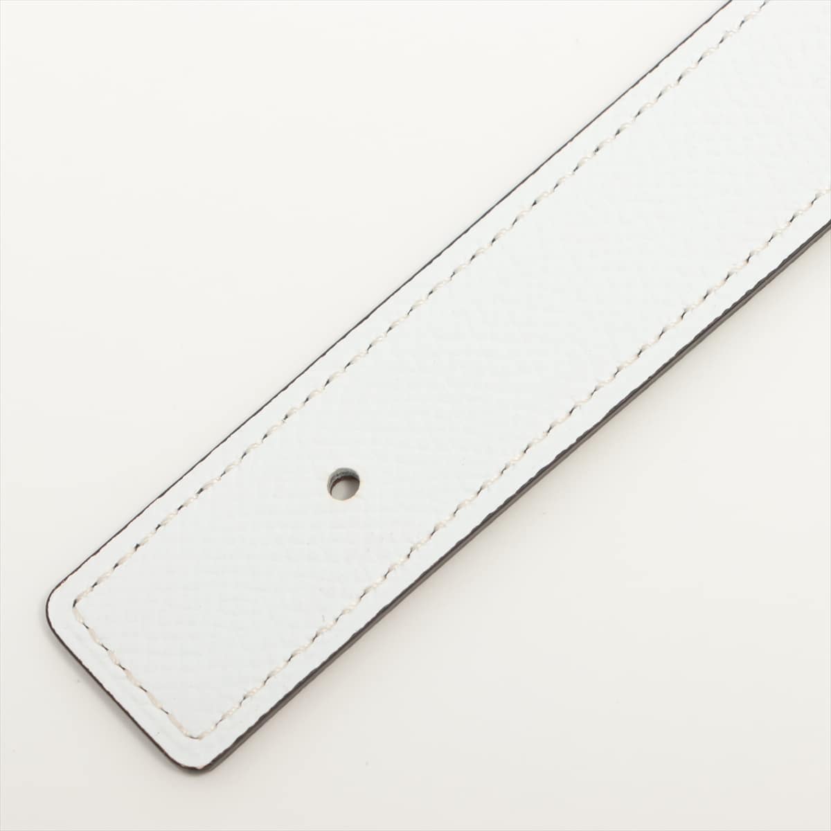Hermès Collier de Chien U Imprint: 2022 Belt 75 Leather White Touareg