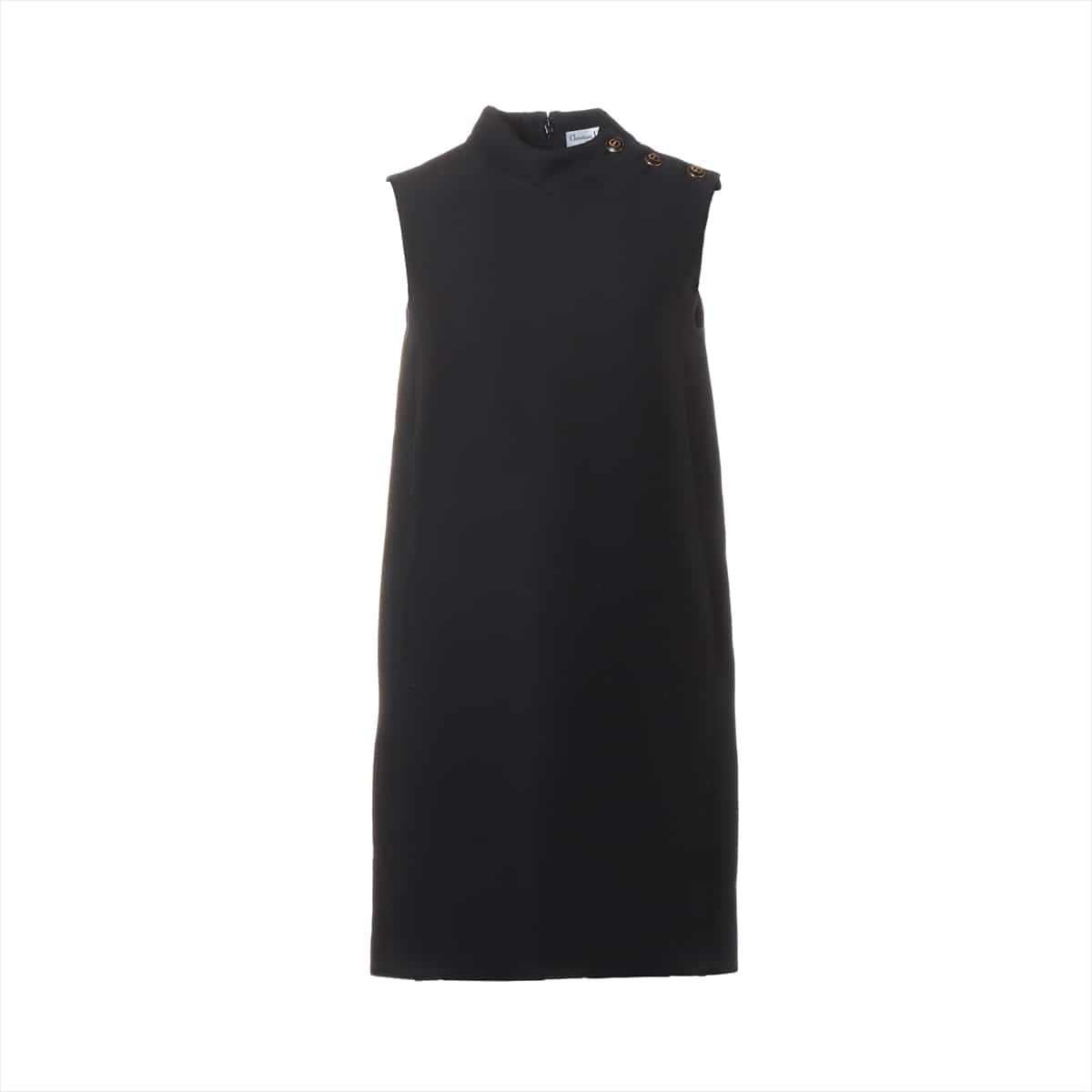 Christian Dior Wool & silk Sleeveless dress I38 Ladies' Black  111R17A1166