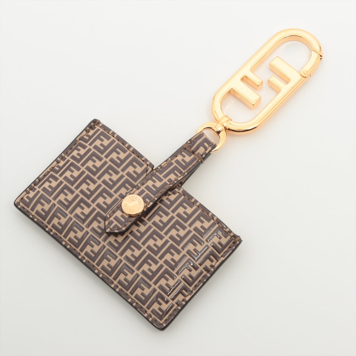 Fendi 7AS049 ZUCCa Charm GP & leather There is a scuff