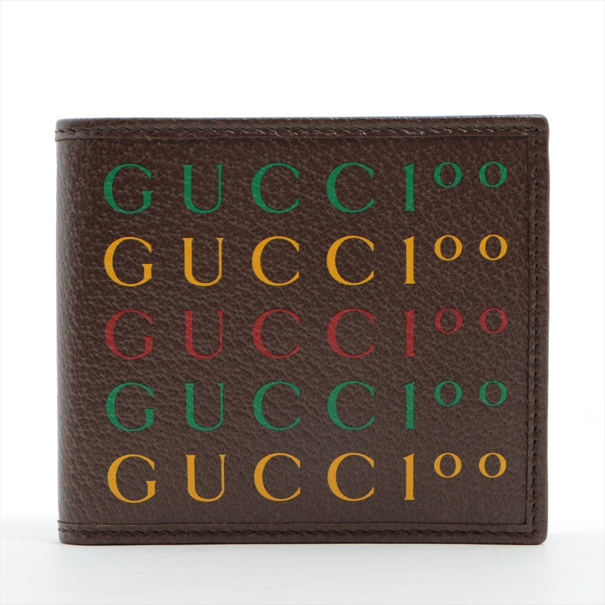 Gucci 676239 Leather Compact Wallet Brown