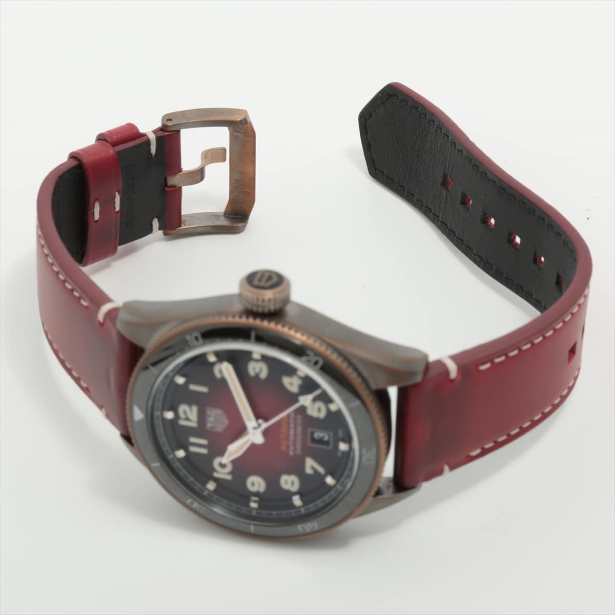 TAG Heuer Otavia Caliber5 Chronometer WBE5192.FC8300 Bronze x leather AT Red-Gradation-Face