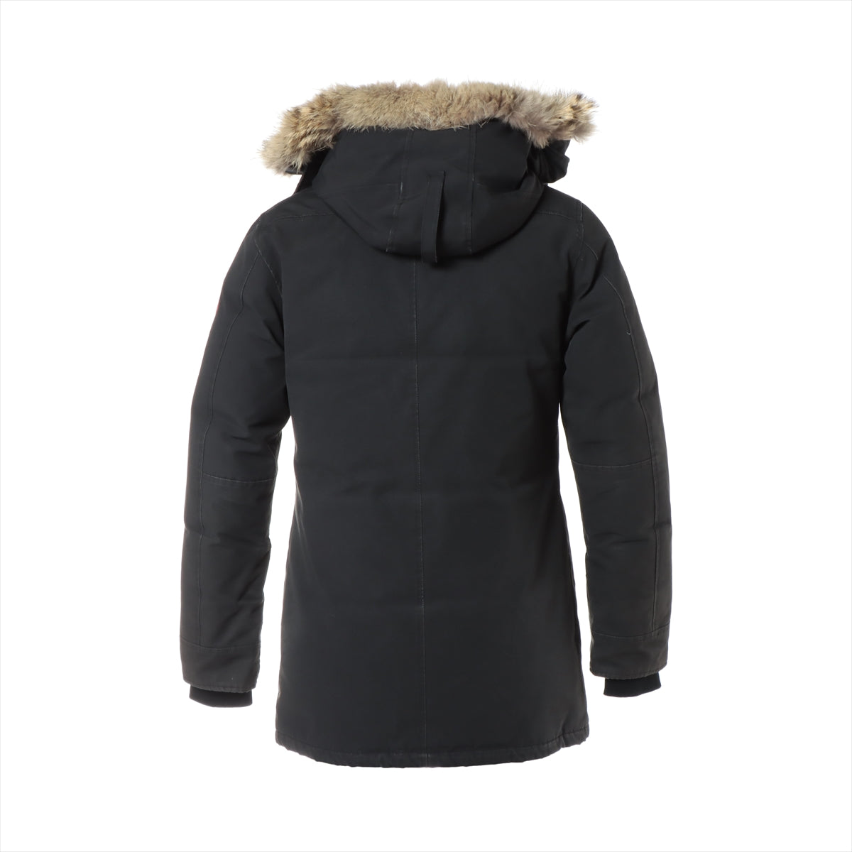 Canada Goose JASPER Cotton x polyester x nylon Down jacket S/P Black  3438JM Sotheby Removable fur There is burns Dirt in a few places The cuffs are flabby
