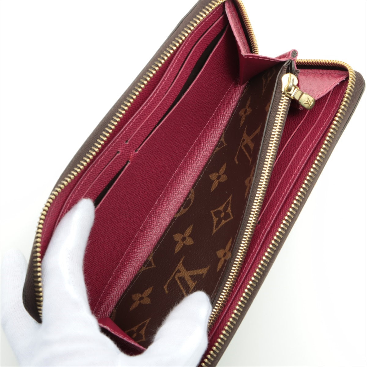 Louis Vuitton Monogram Wallet Clemence M60742 Round-Zip-Wallet