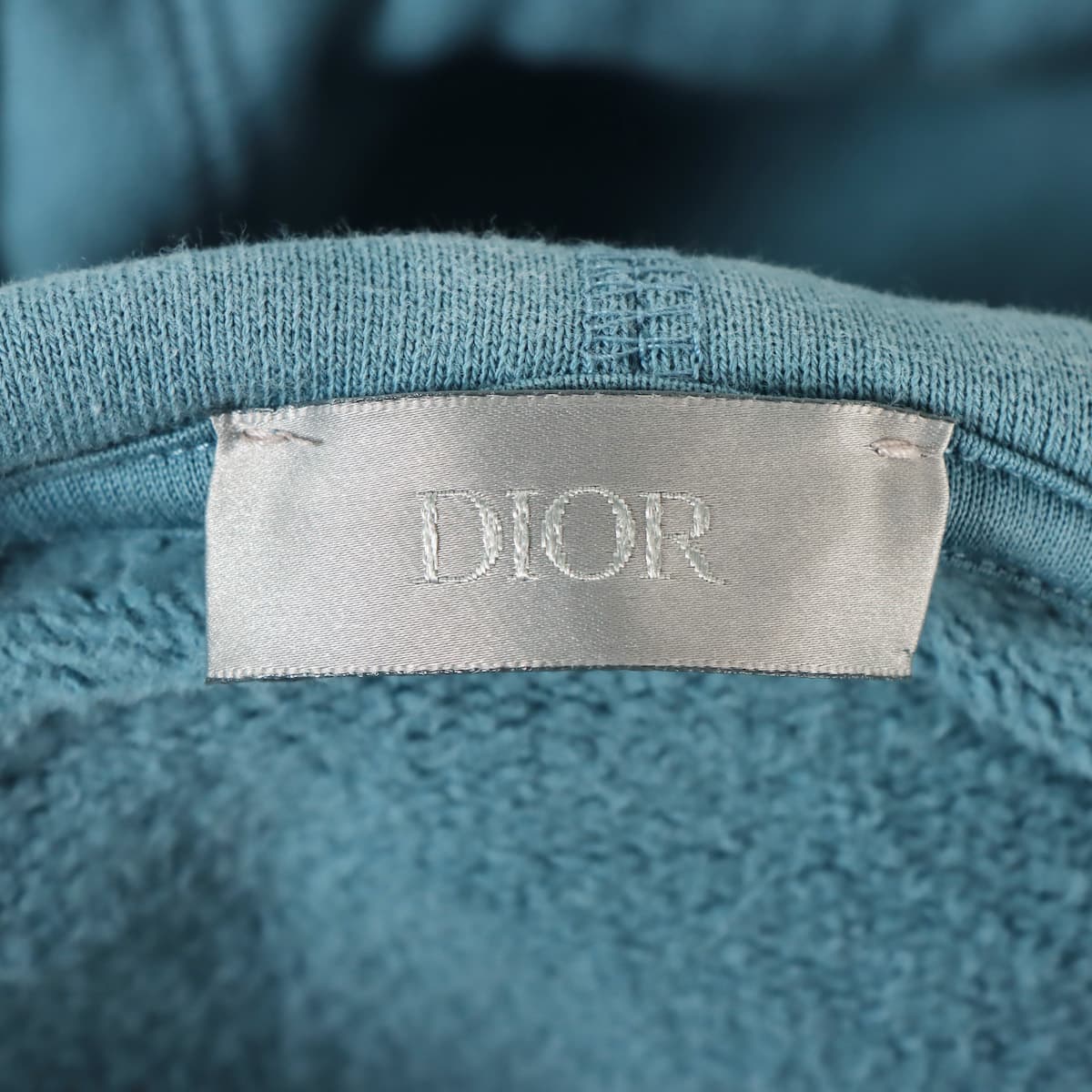 Dior x Peter Doig 21AW Cotton Parker XS Men's Blue  hooded sweatshirt Pullover Logo embroidery 143J688A0531