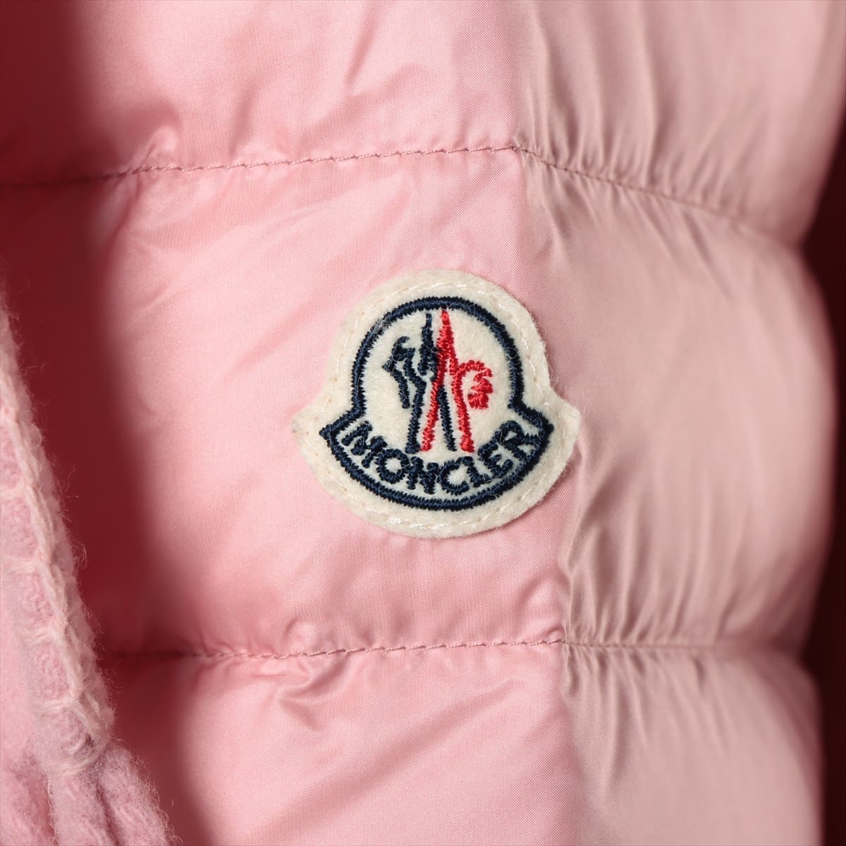 Moncler MANTELLA 18 years Wool & nylon Poncho S Ladies' Pink  Switch down