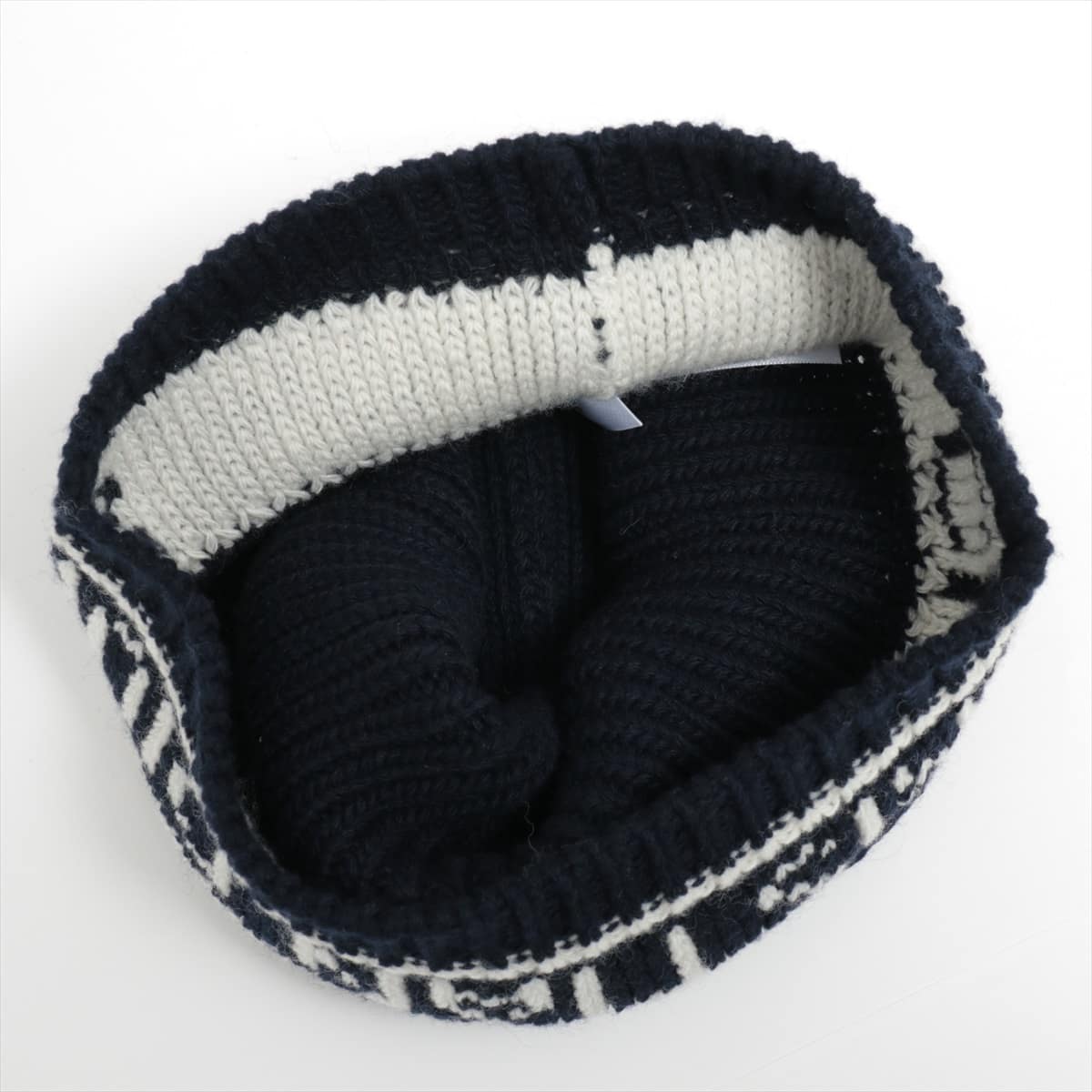 DIOR Knit cap Wool Navy blue
