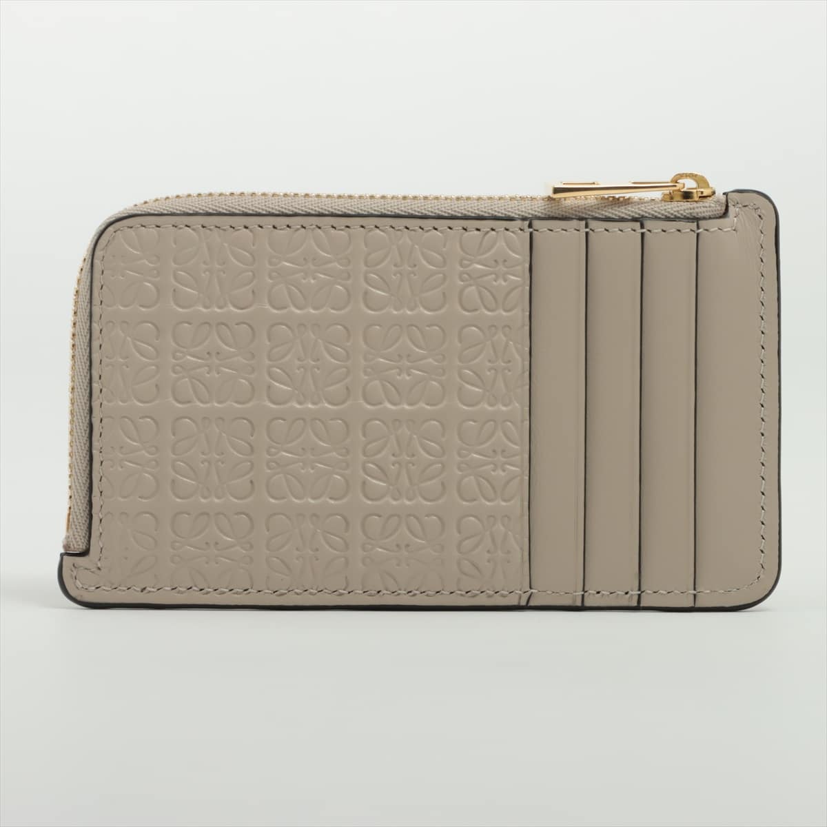 Loewe Repeat Anagram Leather Coin case Beige