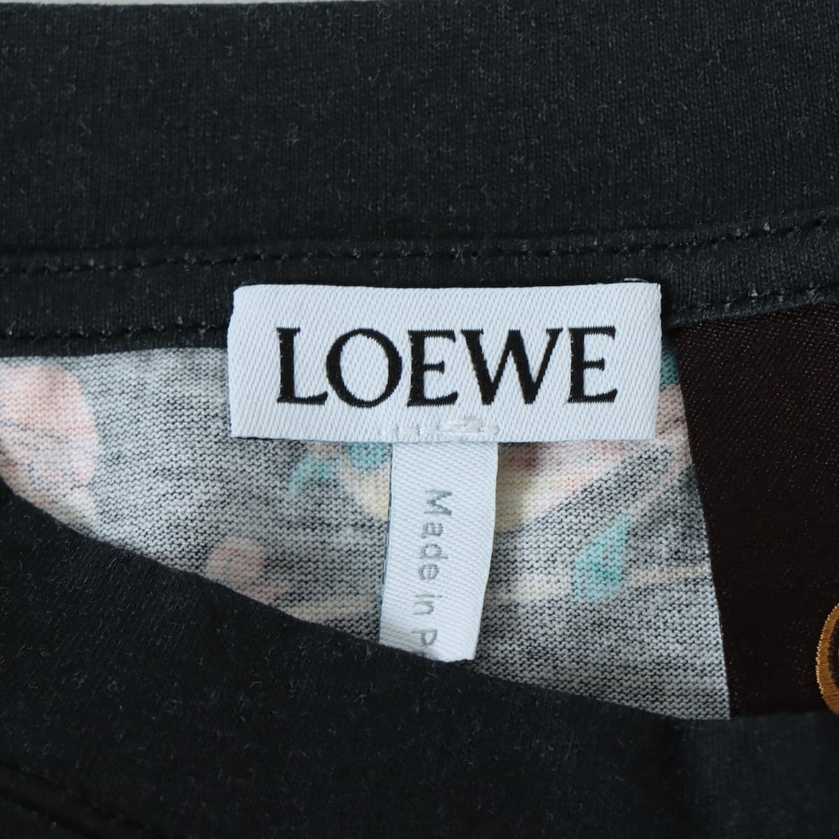 Loewe x Paula's Ibiza Cotton T-shirt XS Unisex Black  H616Y22X17
