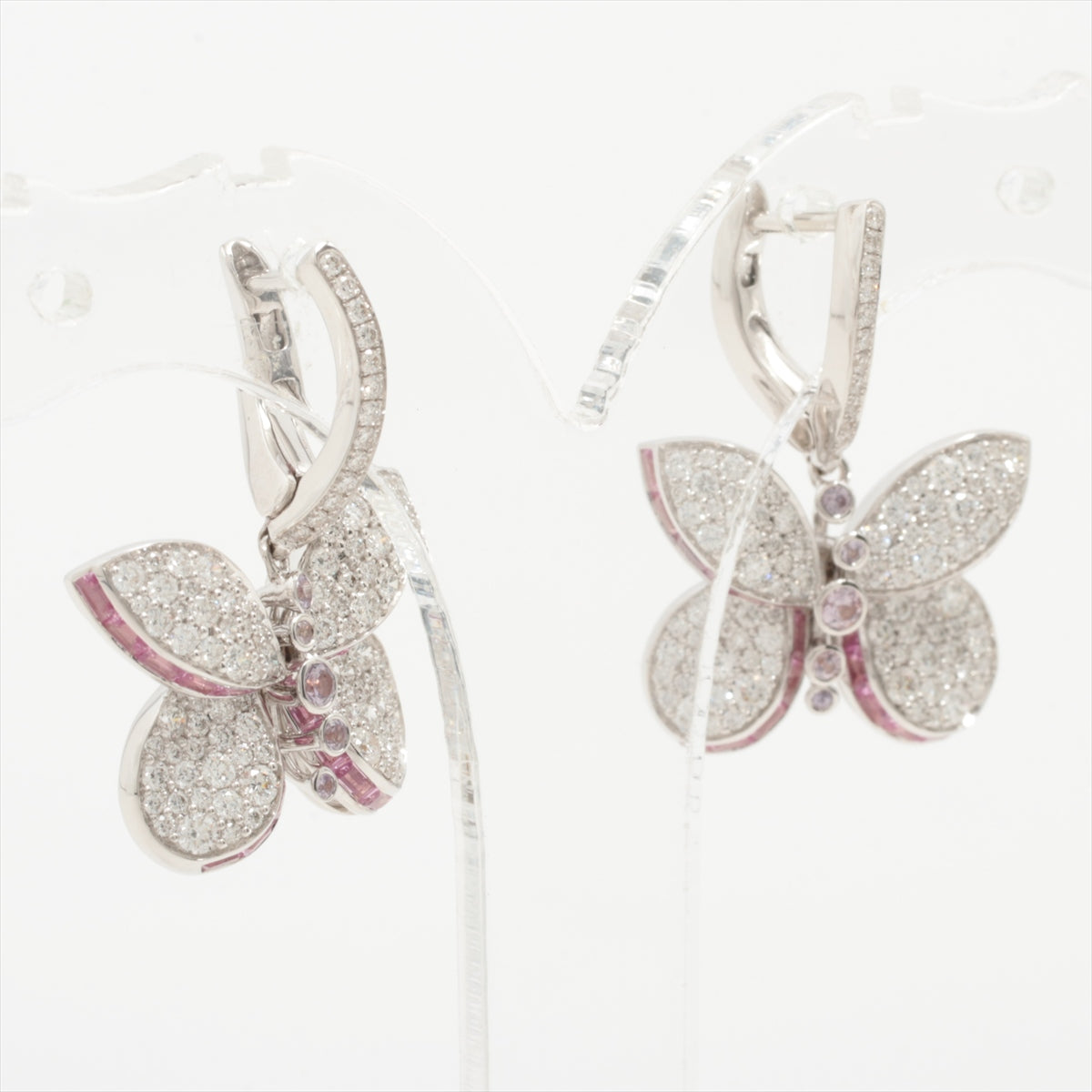 graphs Baby Princess Butterfly diamond Sapphire Piercing jewelry 750(WG) 6.1g
