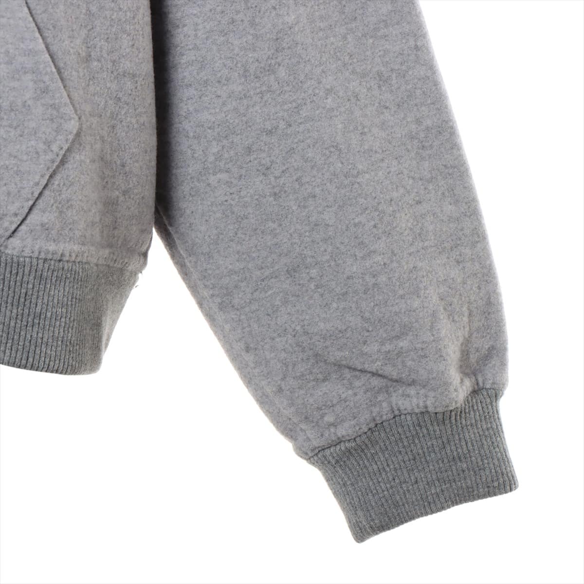Louis Vuitton STAPLES EDITION Wool & cashmere Parker XL Men's Grey  double face hoodie