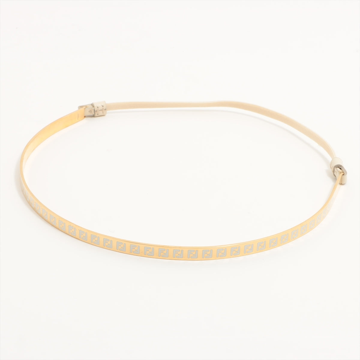 Fendi Headband GP Gold Scratched Wears Losing luster Discoloration Stained 8AH366