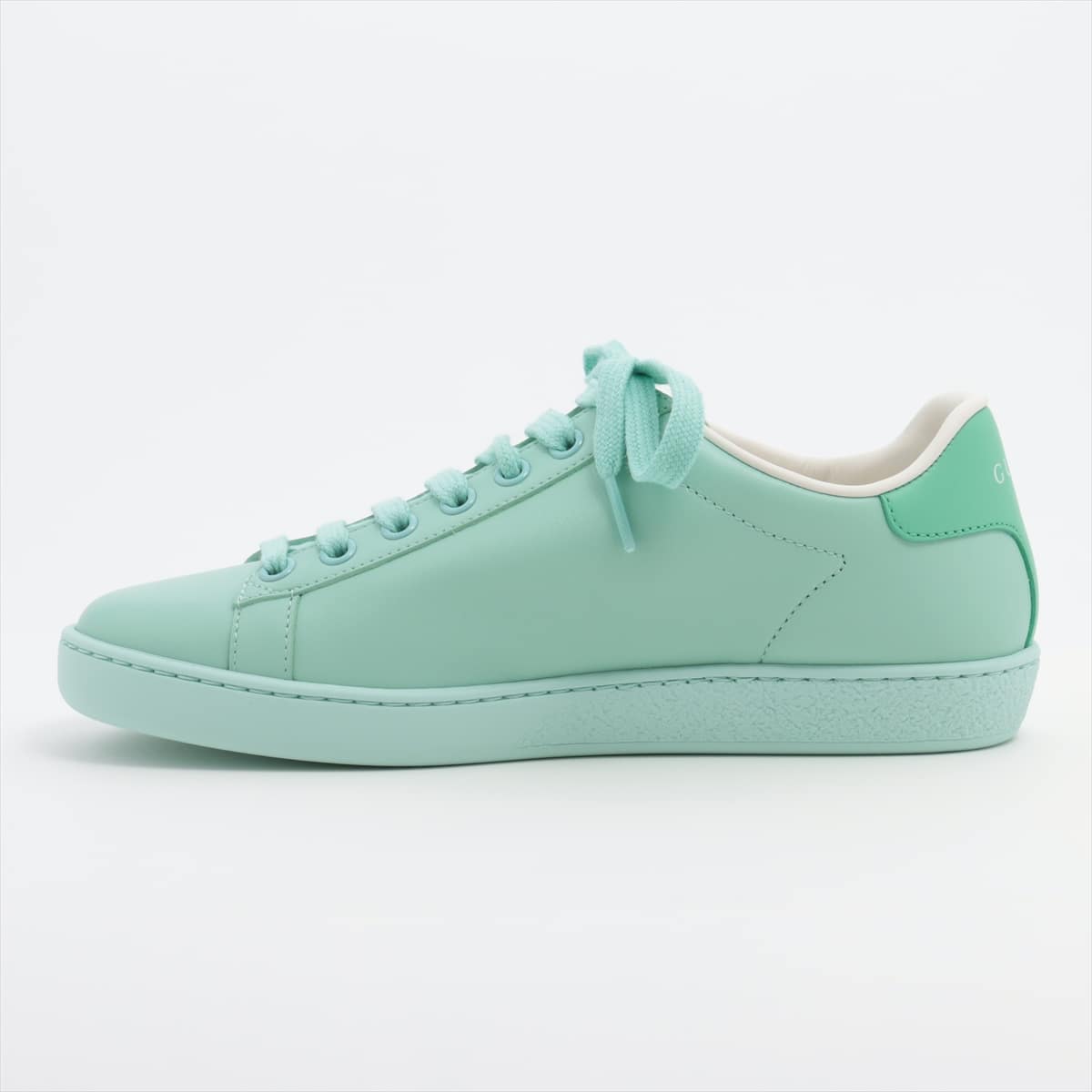 Gucci Interlocking G Leather Sneakers 35 Ladies' Green 598527 There is a box