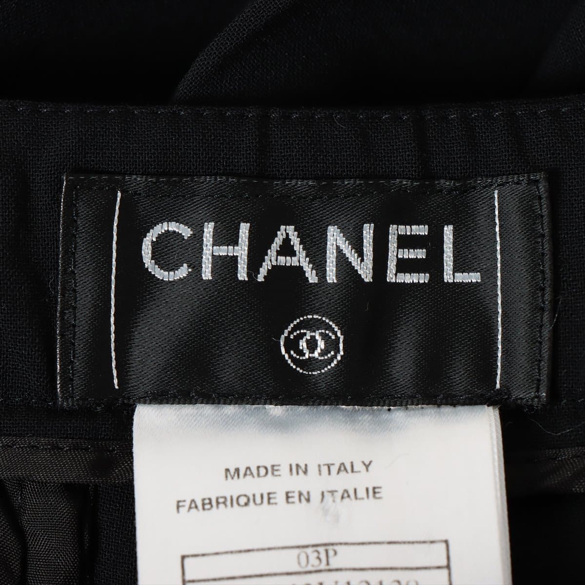 Chanel 03P Wool x polyurethane Pants 34 Ladies' Black