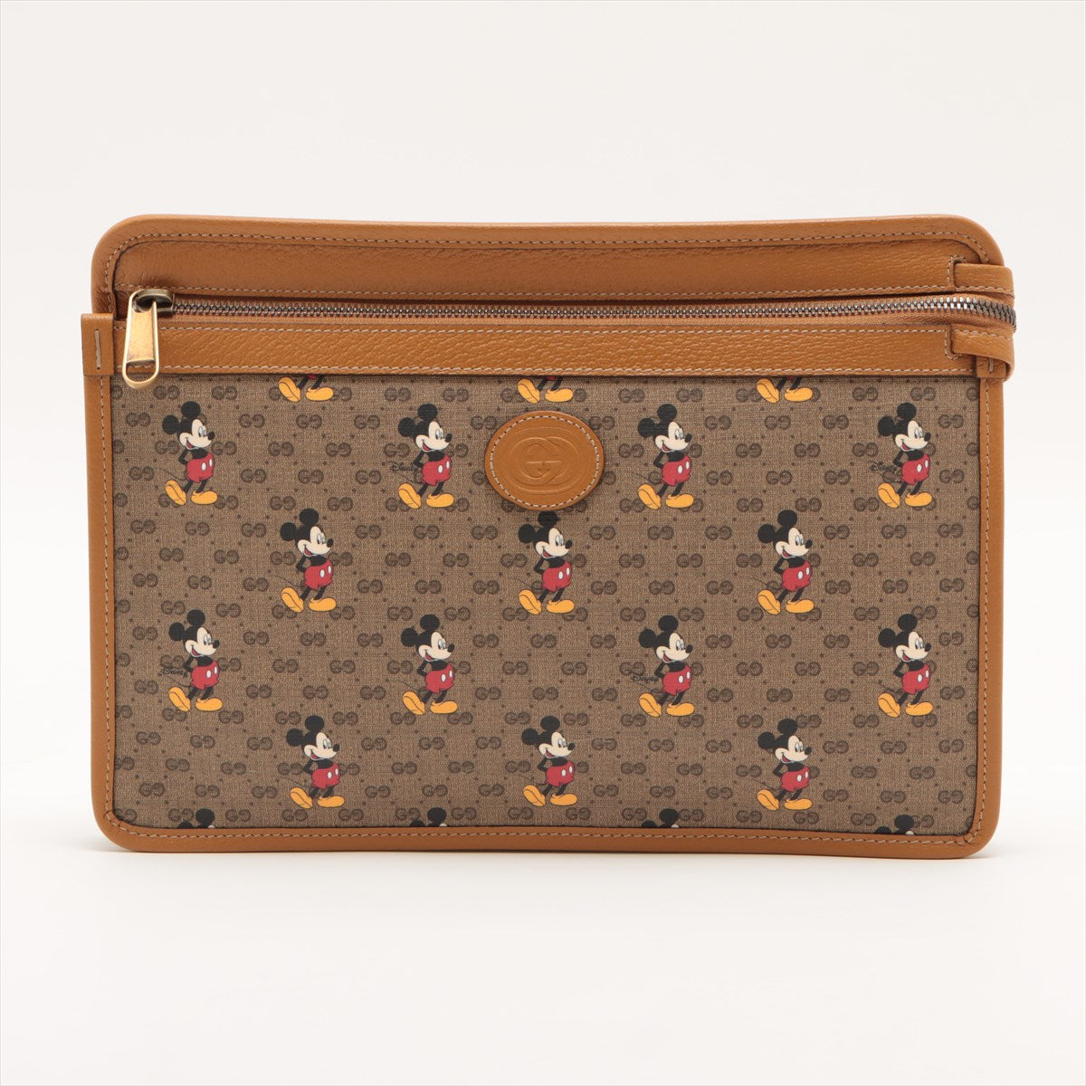 Gucci x Disney Mini GG Supreme Clutch bag Brown 602552