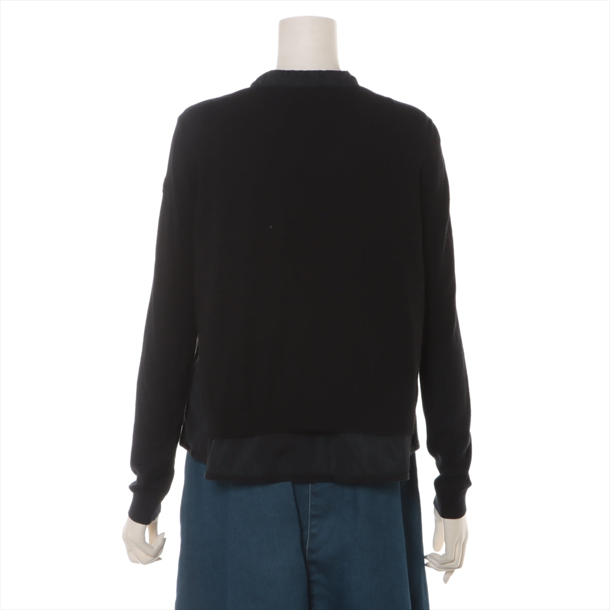 Moncler 17 years Polyester × Rayon Jacket XS Ladies' Black  Switch knit