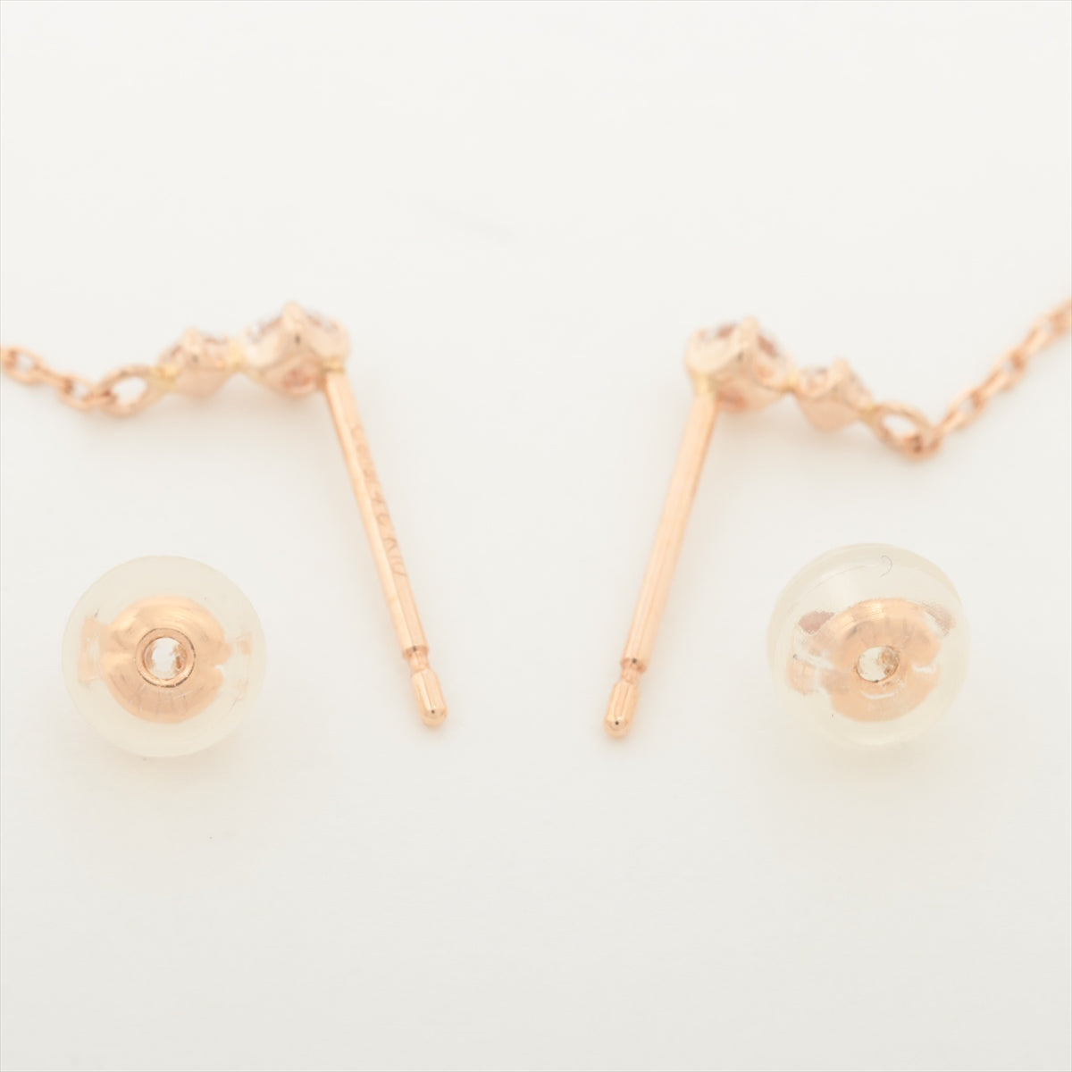 4℃ Cubic zirconia Piercing jewelry K10(PG) Total 0.4g