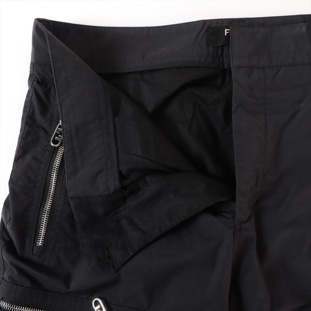 Fendi 22 years Polyester & nylon Cargo pants 50 Men's Black  FB0824