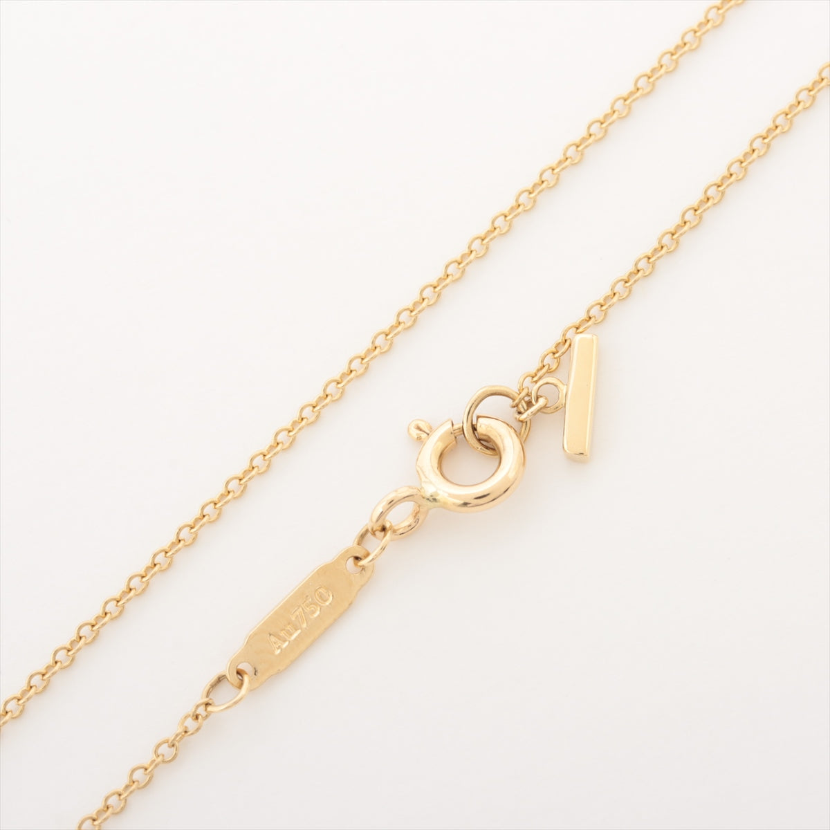 Tiffany T Smile Mini Necklace 750(YG) 2.6g