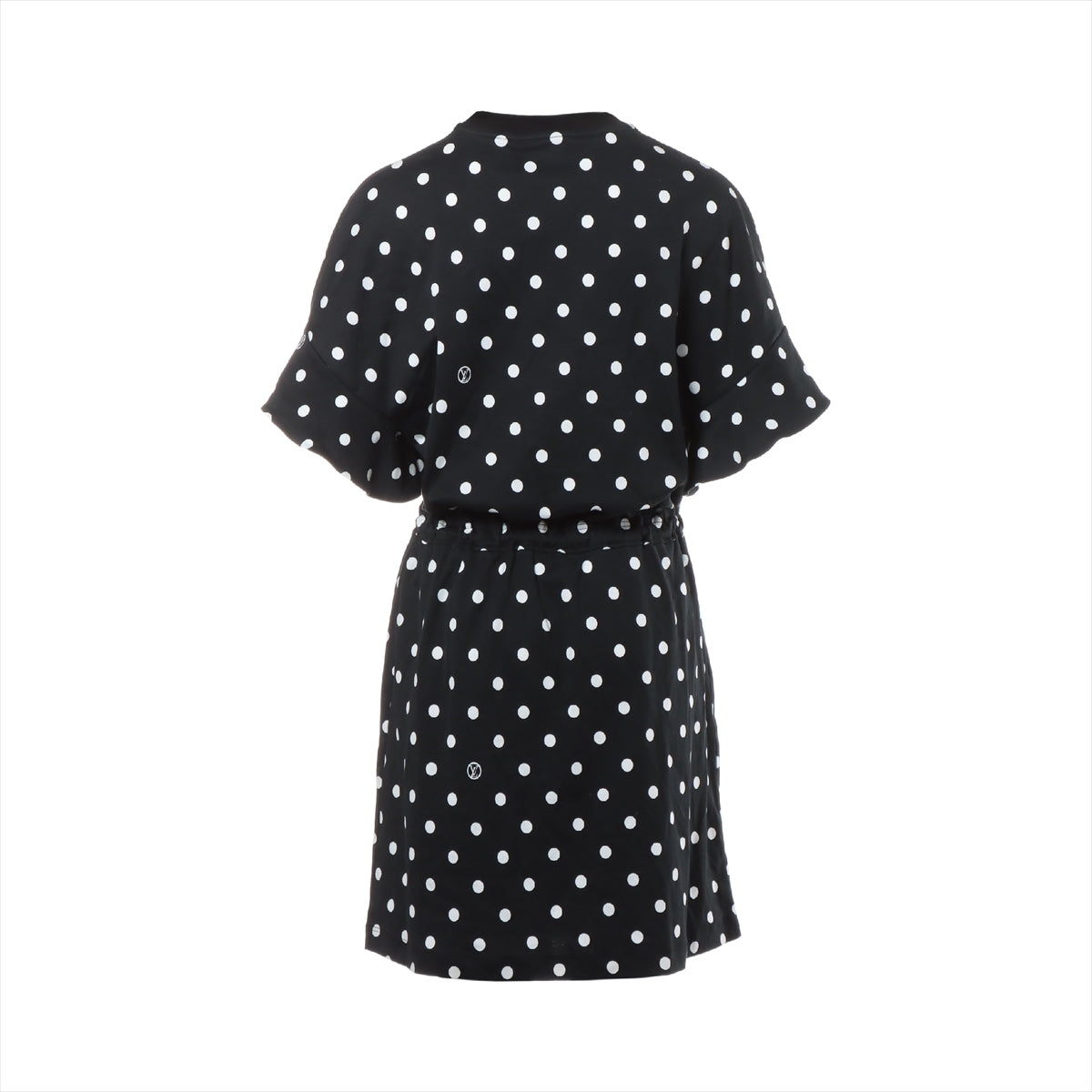 Louis Vuitton 22SS Cotton Dress M Ladies' Black × White  polka dot dress RW221B