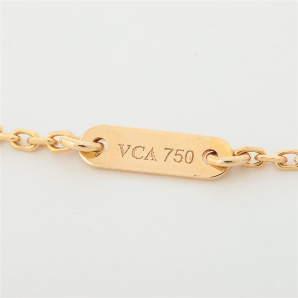 Van Cleef & Arpels Sweet Alhambra hearts Carnelian Necklace 750(YG) 2.4g