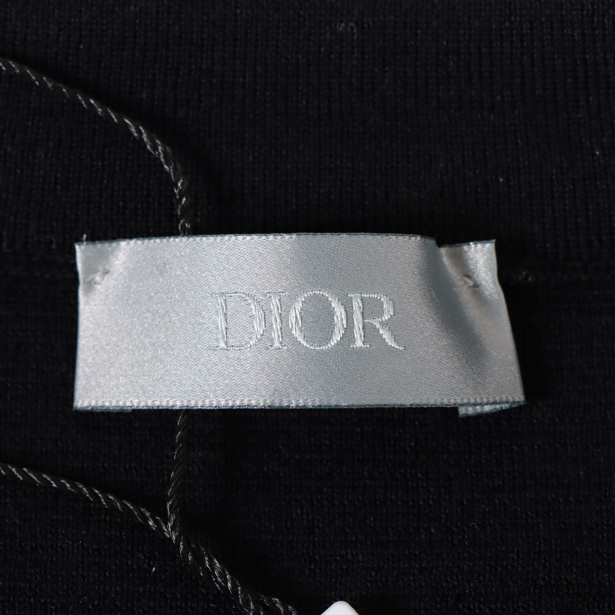 DIOR Wool Knit XS Men's Black  Crew neck with arm DIOR logo patch 933M647AT071