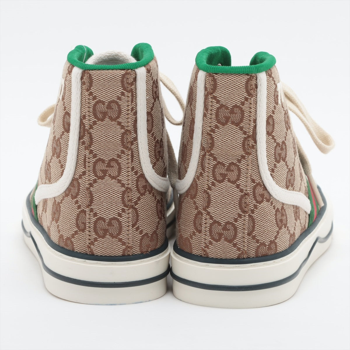 Gucci GG pattern Fabric High-top Sneakers 37+ Ladies' Brown TENNIS 1977 Is there a replacement string
