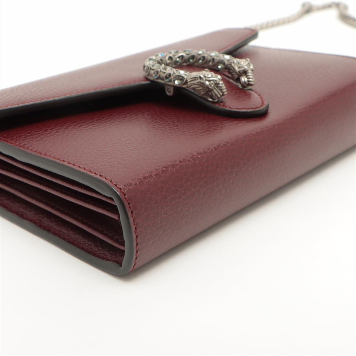 Gucci Dionysus Leather Chain wallet Bordeaux 401231