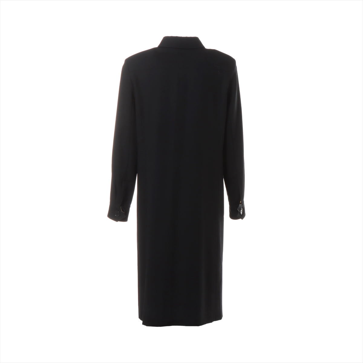 Hermès wool x cupra Dress 38 Ladies' Black  zips