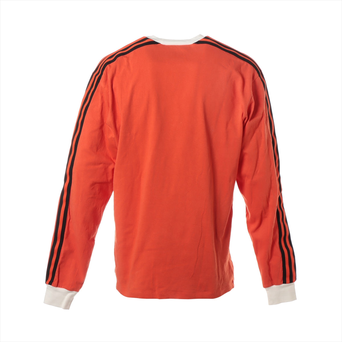 Gucci x adidas 23SS Cotton Long T shirts L Men's Black x orange  Logo Print 722944