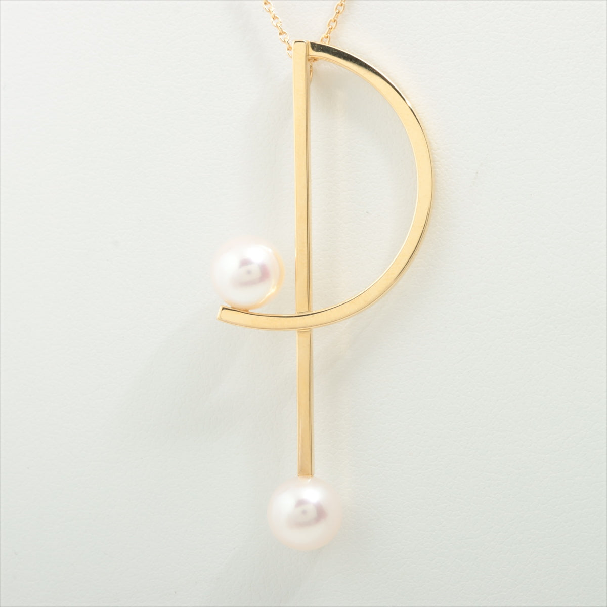 TASAKI Kinetic Pearl Necklace 750(YG) 7.3g Approx. 7.5mm