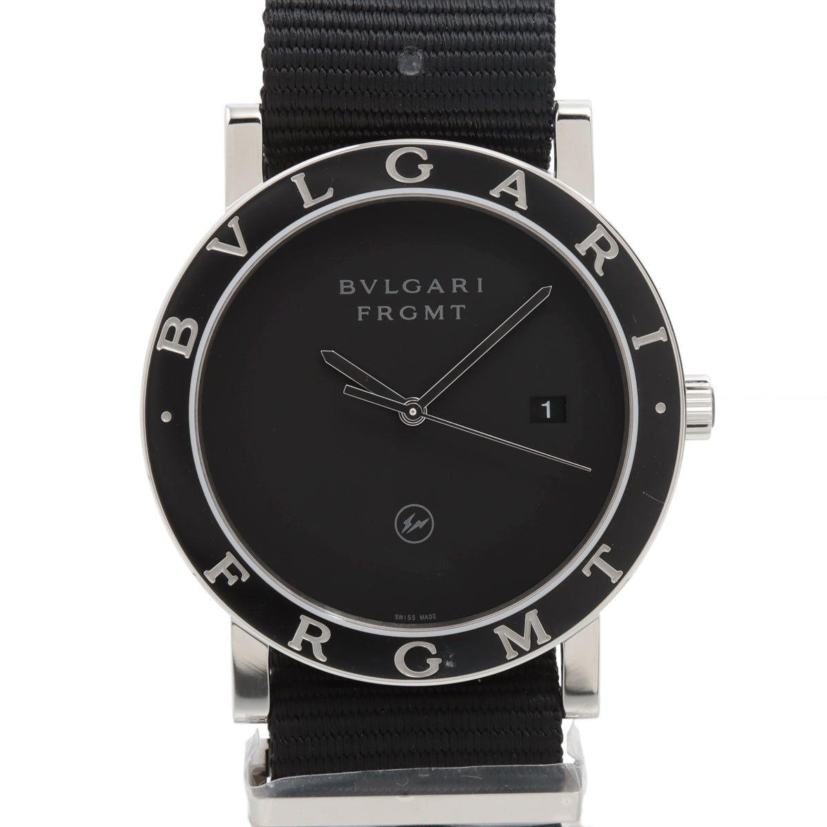 Bvlgari Bvlgari Bvlgari Fragment design 103570 BB41S SS & nylon AT Black-Face