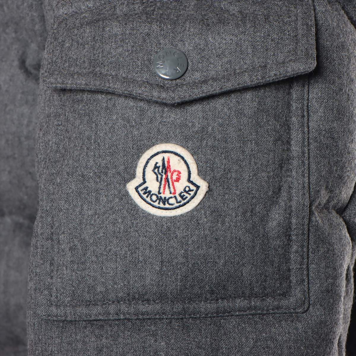Moncler MONTGENEVRE 18 years Wool & nylon Down jacket 2 Men's Grey