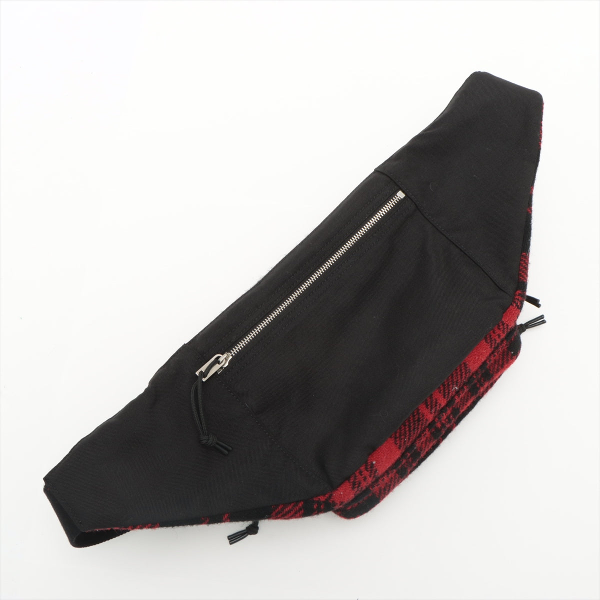 Saint Laurent Paris Nuxx Tweed Sling backpack Red x Black 581375