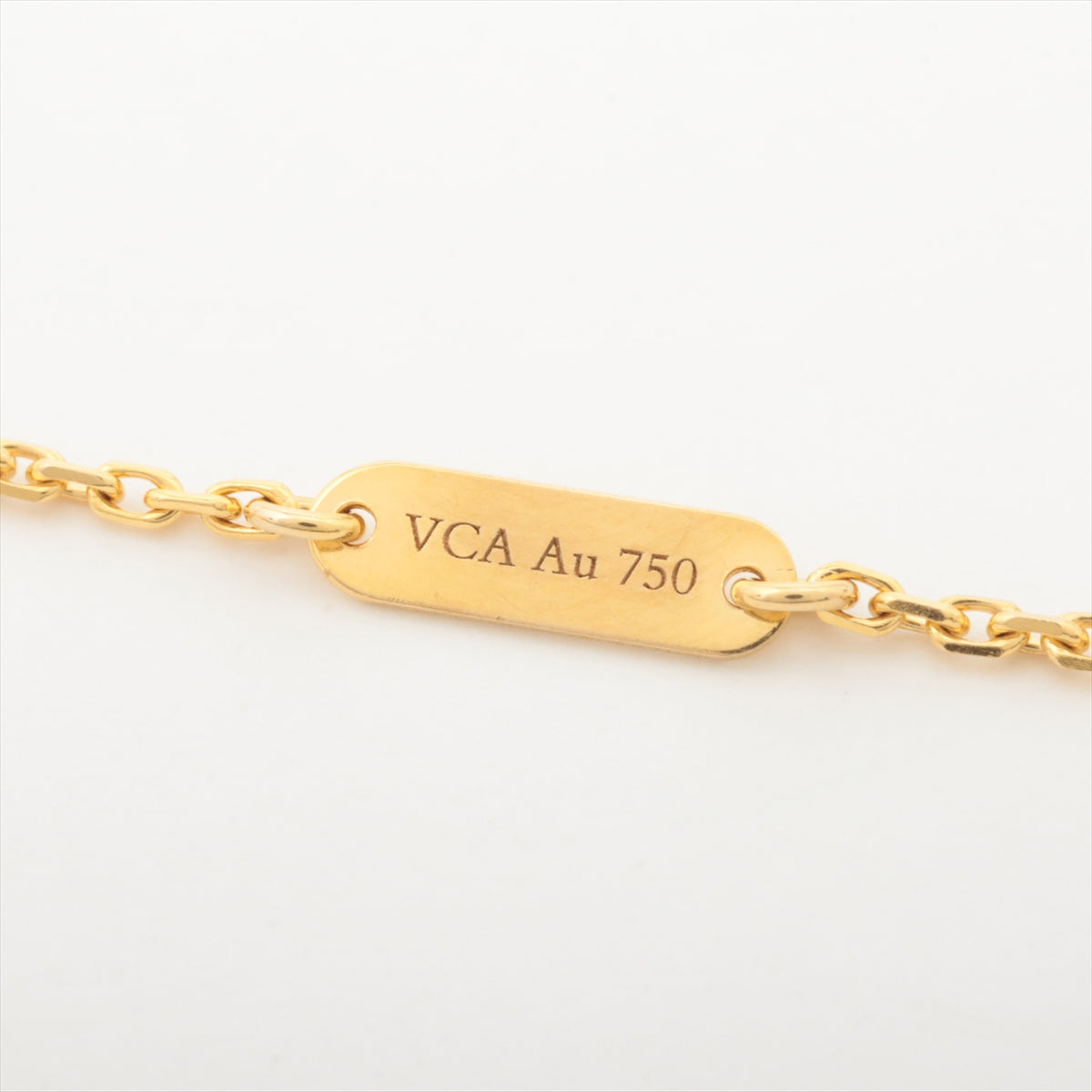 Van Cleef & Arpels Vintage Alhambra shells Necklace 750(YG) 5.0g
