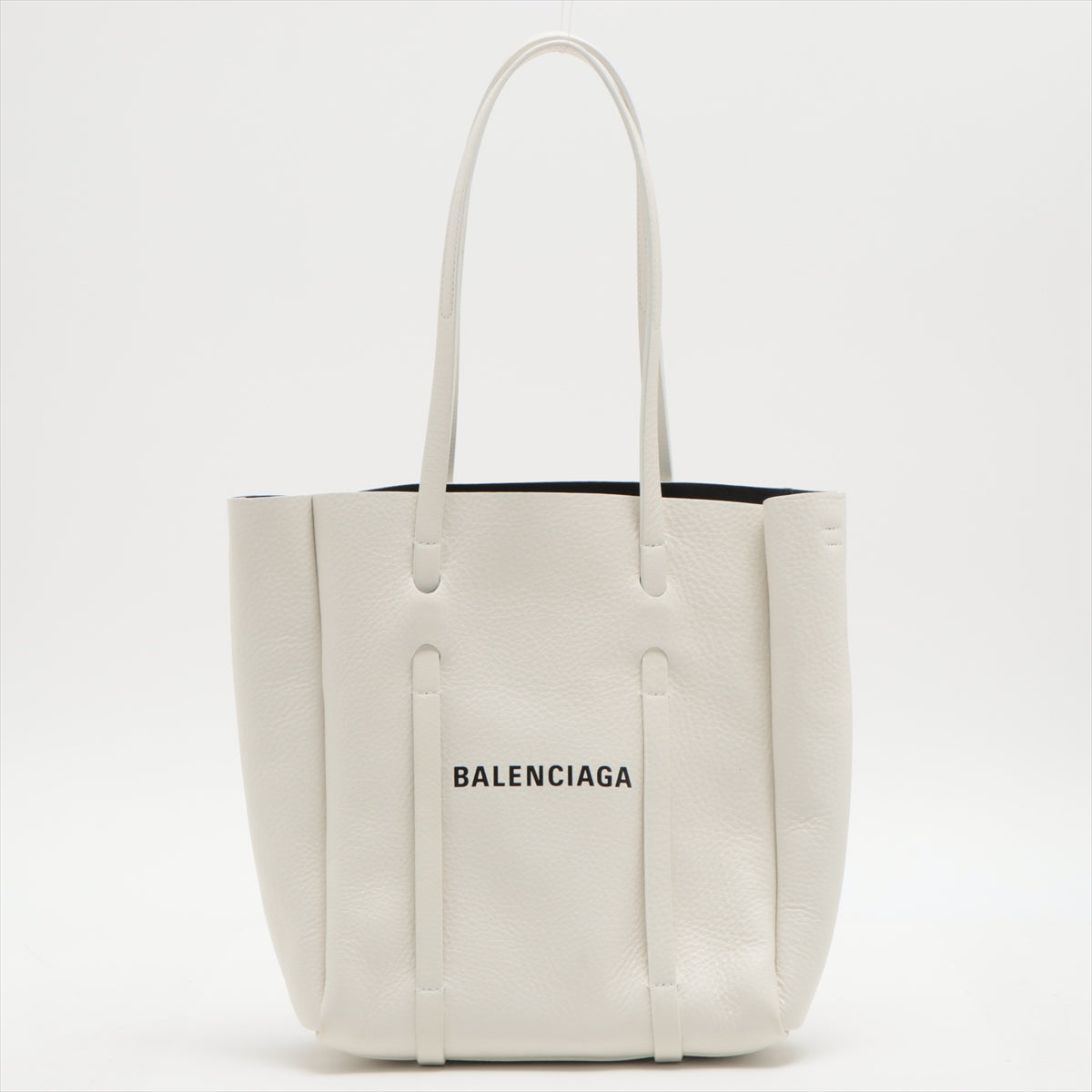 Balenciaga Everyday Tote XS Leather 2 way tote bag White 489813 With mirror