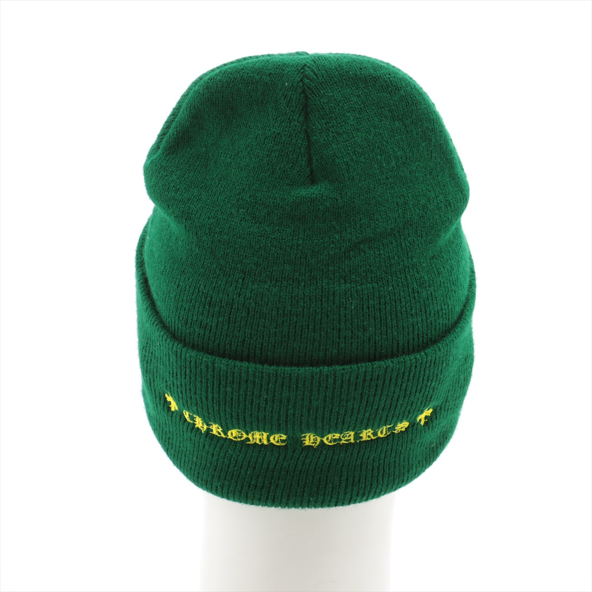 Chrome Hearts Matty Boy Beanie Acrylic Knit cap specs ONE SIZE Green
