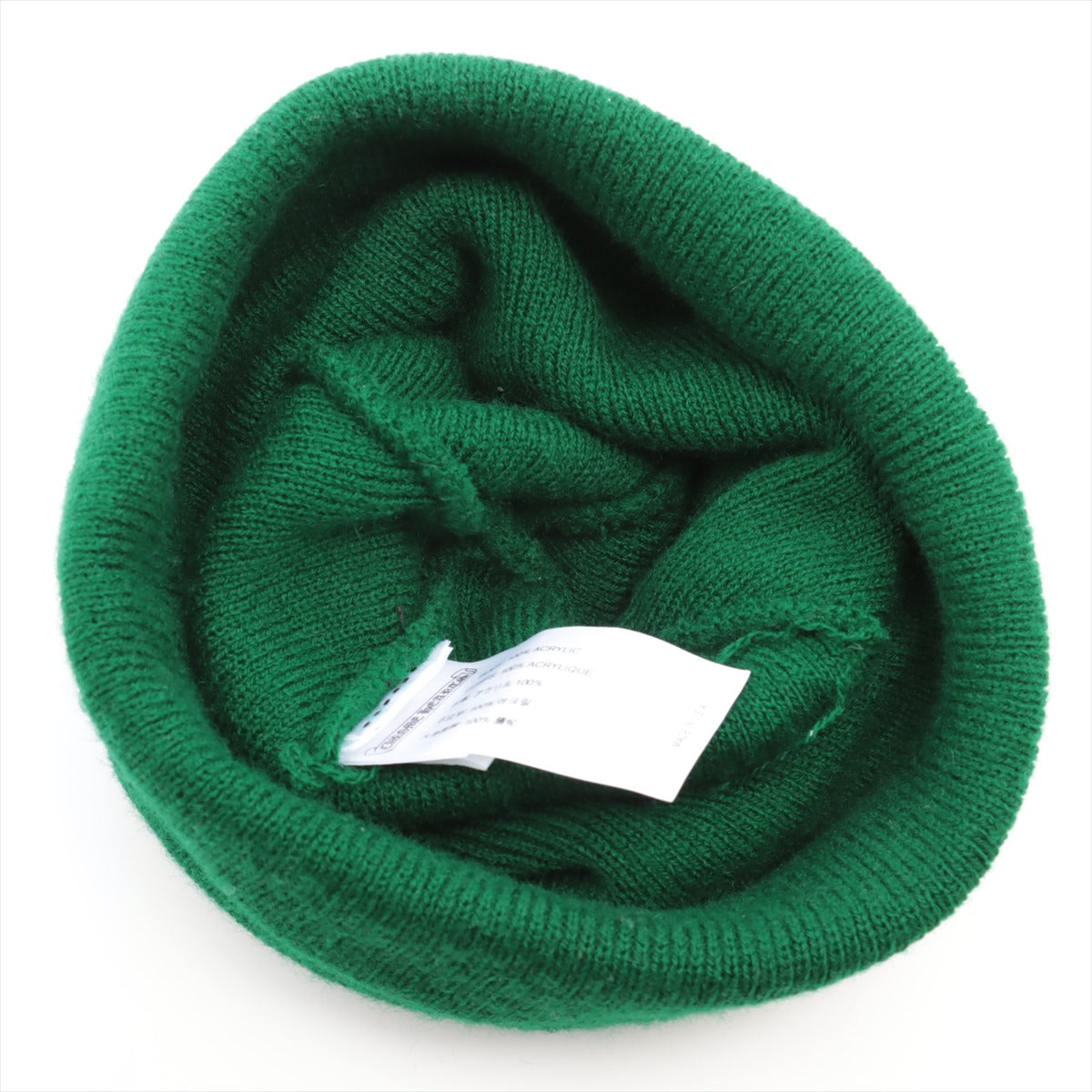 Chrome Hearts Matty Boy Beanie Acrylic Knit cap specs ONE SIZE Green