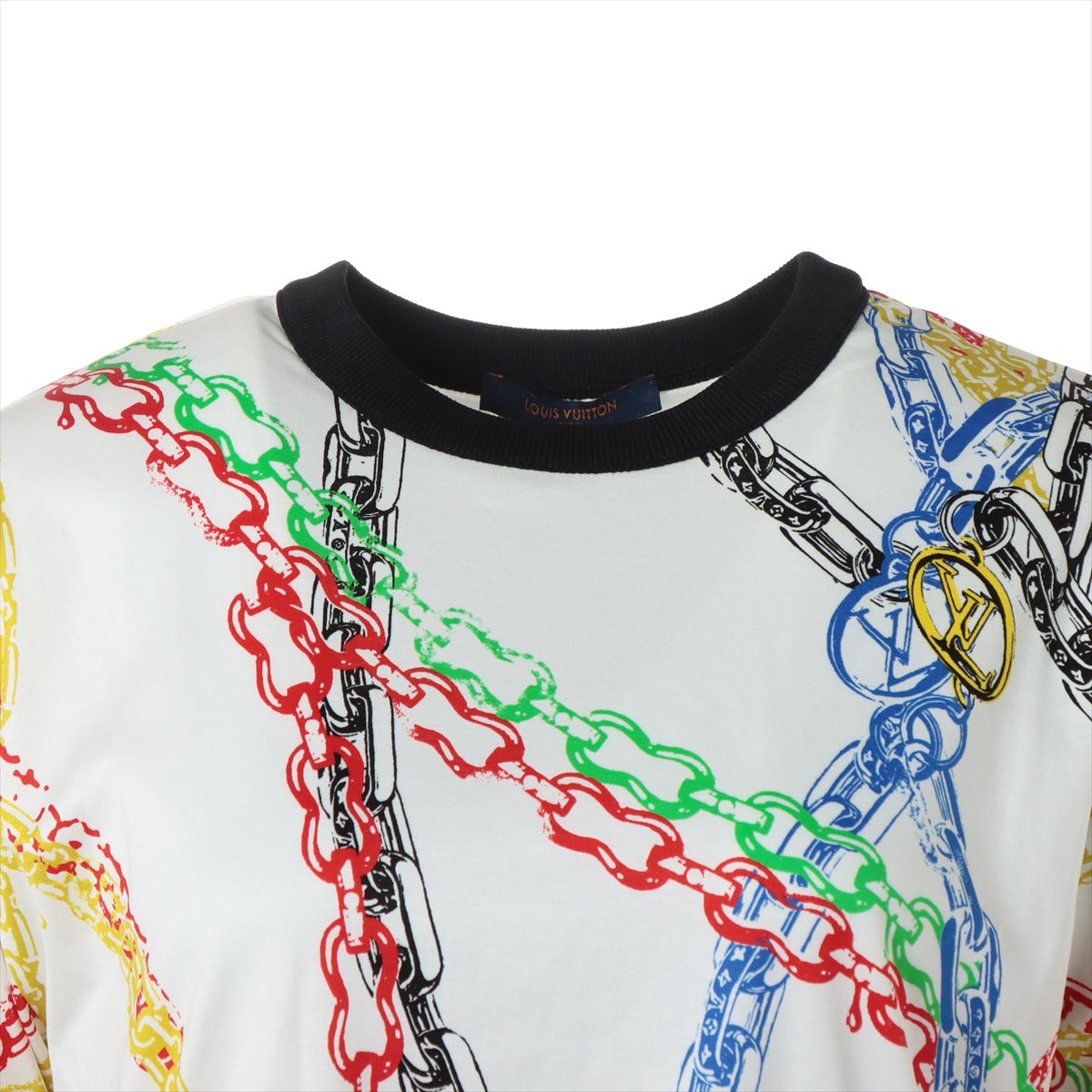 Louis Vuitton 21AW Cotton Dress XS Ladies' Multicolor  LV chain print RW212W