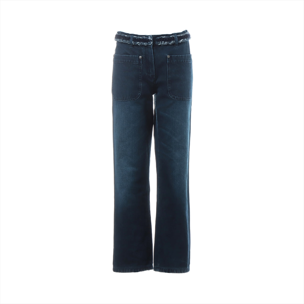 Chanel P52 Cotton Denim pants 38 Ladies' Blue indigo